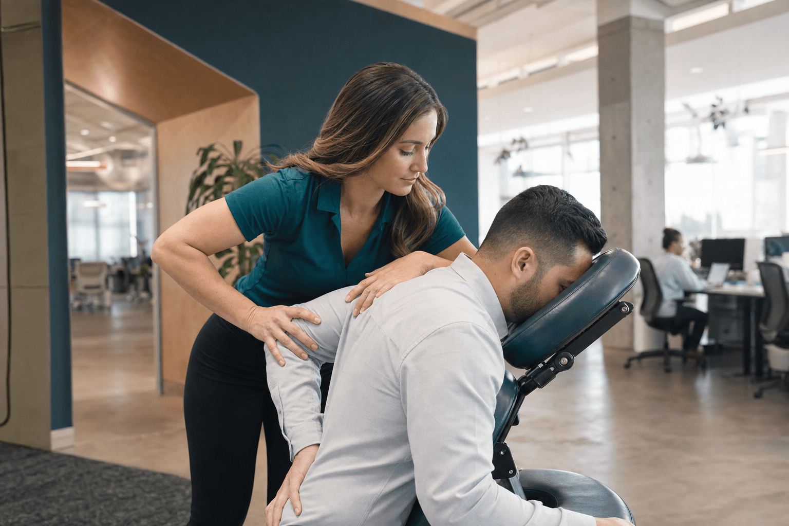 On-Site Chiropractic Care at a workplace